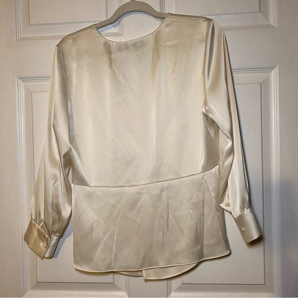Theory Soft Satin Blouse Size 10 - Picture 8 of 12